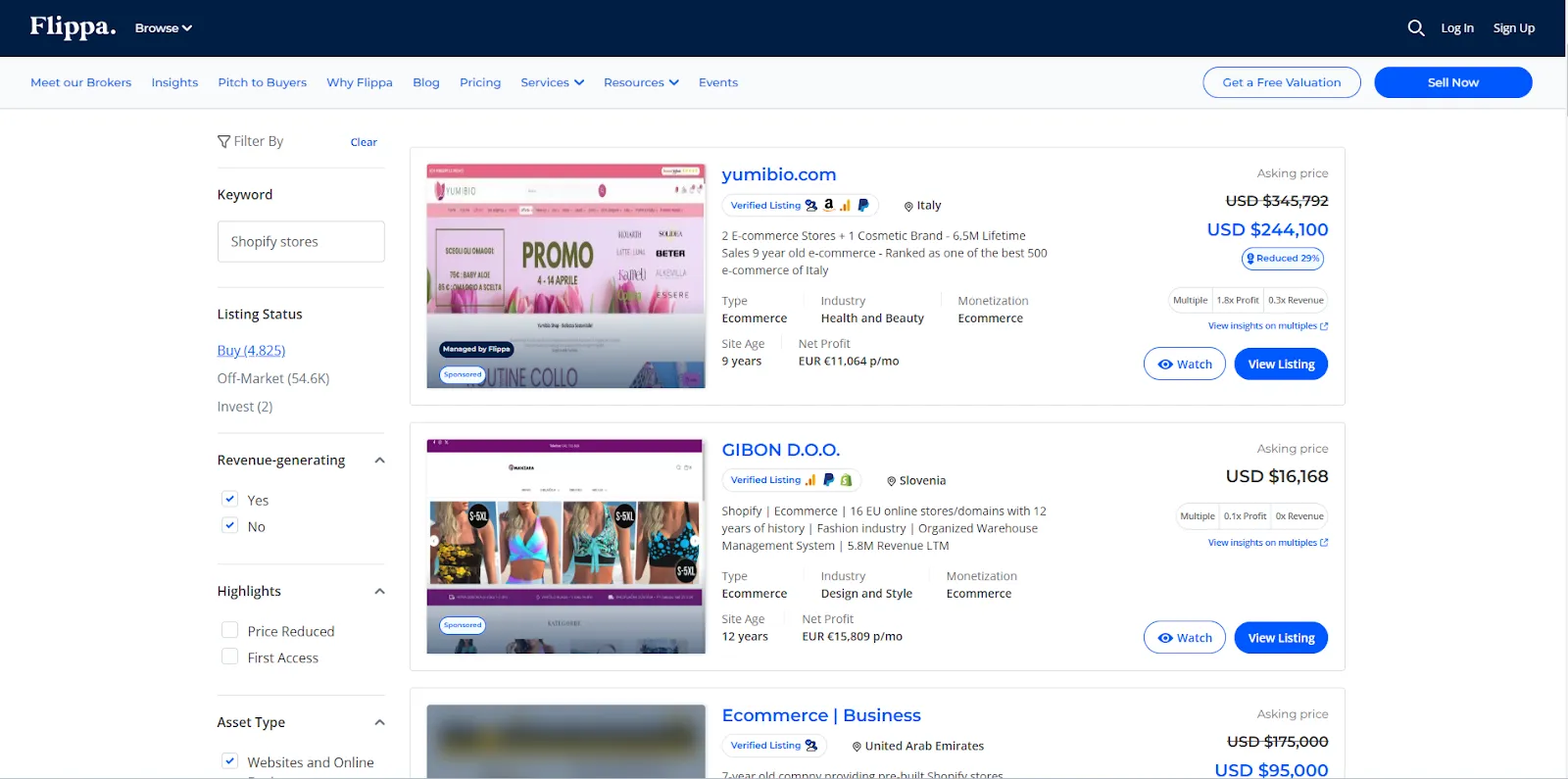 Step 2: Browse Businesses For Sale
